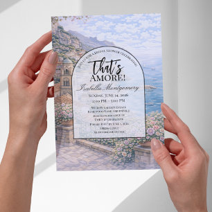 Amalfi Italian Themed Bridal Shower Invitation