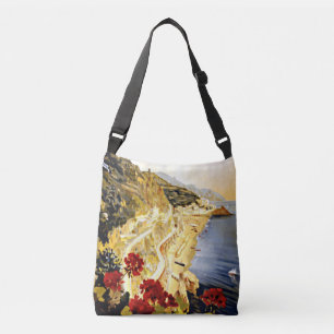 Amalfi Italy All-Over-Print Cross Body Bag