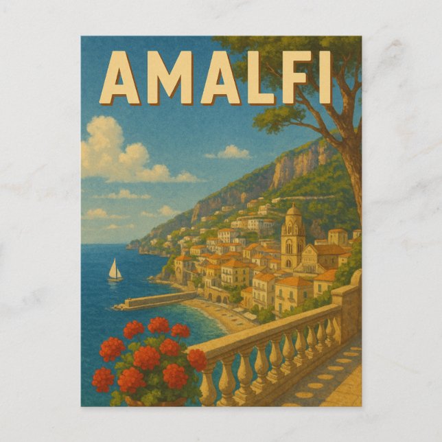 Amalfi Italy Postcard (Front)