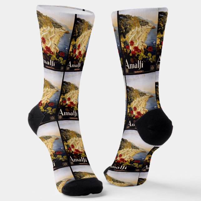 Amalfi Italy Socks (Angled)