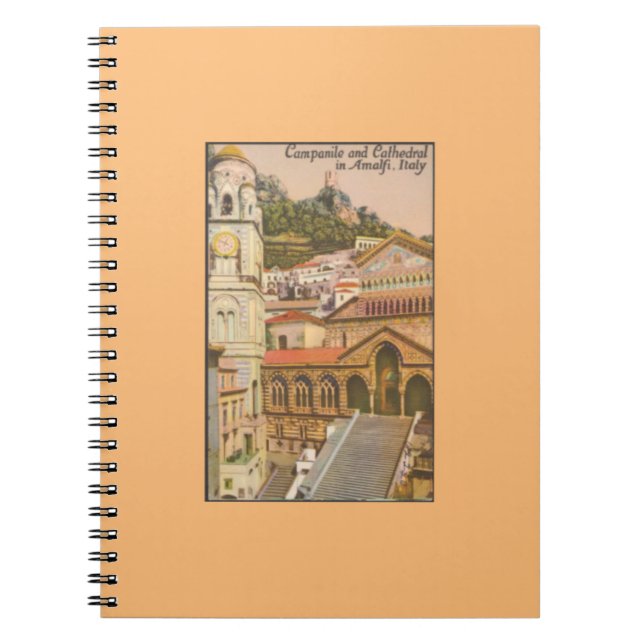 Amalfi, Italy Vintage Travel Poster Notebook (Front)