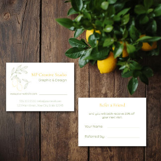 Amalfi Lemon Chic Referral Card