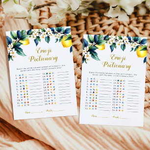 Amalfi Lemon Emoji Pictionary Game   Ciao Baby 