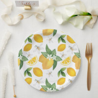 Amalfi Lemon  Paper Plate