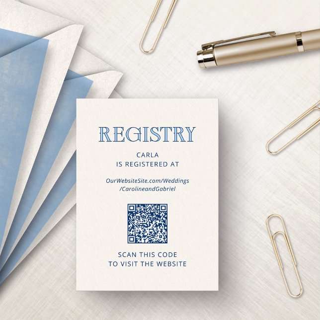 Amalfi Lemon Registry QR Code Enclosure Card (Creator Uploaded)