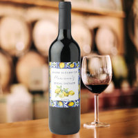 Amalfi Positano blue tiles lemons bridal shower