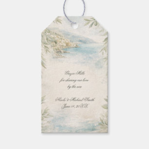 Amalfi Reverie — Mediterranean Coastal Wedding Gift Tags