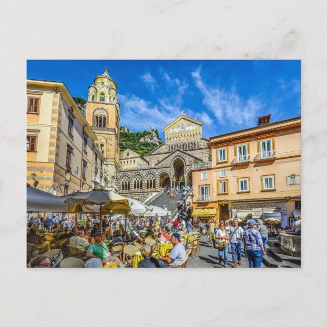Amalfi Stairs Invitation Postcard (Front)