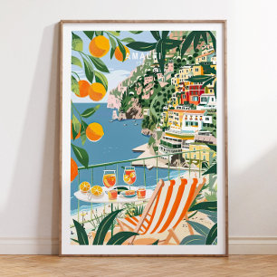 Amalfi Travel Print, Italy Amalfi Coast Wall Art