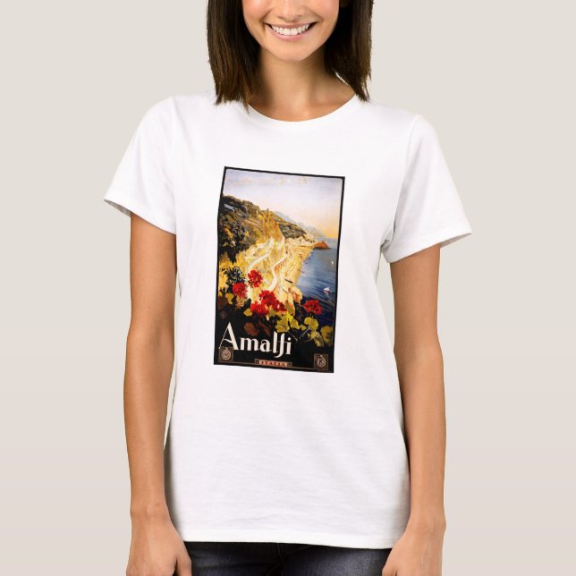 Amalfi vintage travel poster T-Shirt (Front)