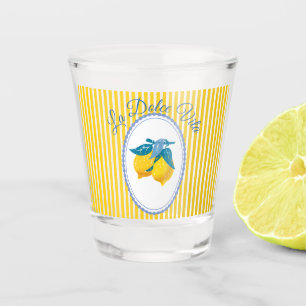 Amalfi Yellow Lemons Mediterranean Style Shot Glass