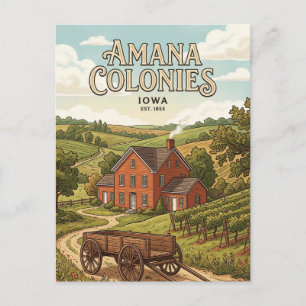 Amana Colonies Postcard