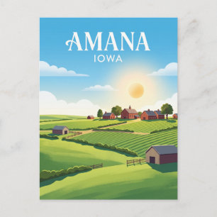 Amana Colonies USA Postcard