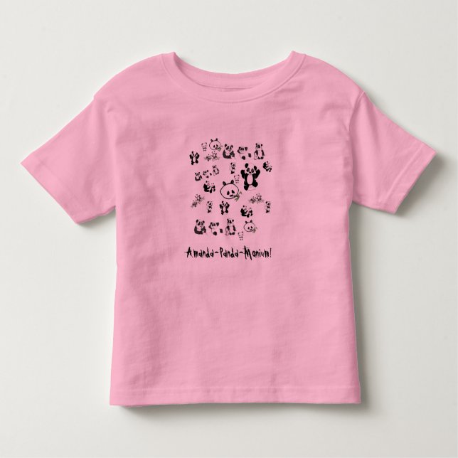 Amanda, Amanda-Panda-Monium! Toddler T-Shirt (Front)