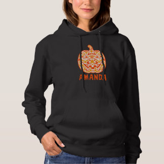 Amanda Halloween Sugar Skull Design Hoodie