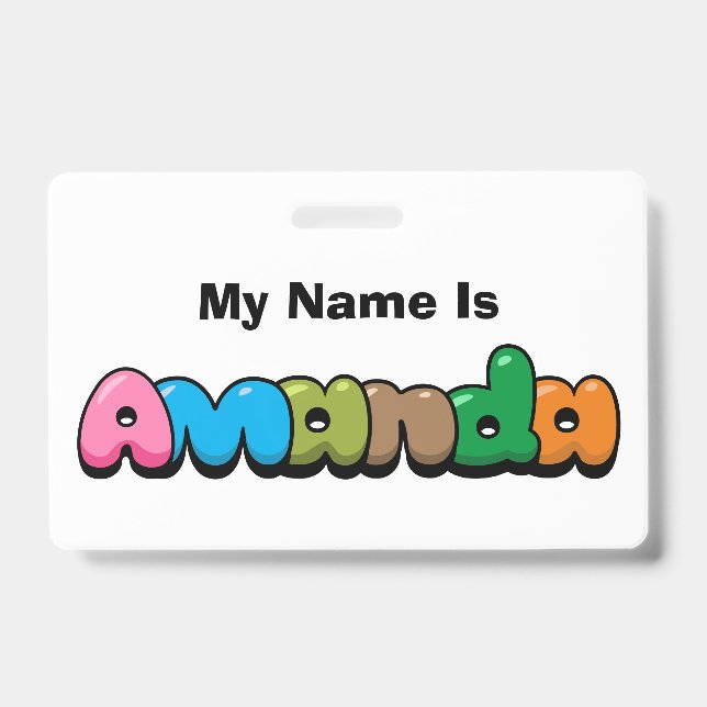 Amanda ID Badge (Front)