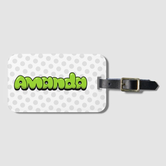 Amanda Luggage Tag (Front Horizontal)