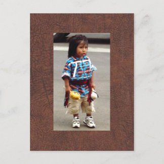 Amanda's Native American Child Postcard