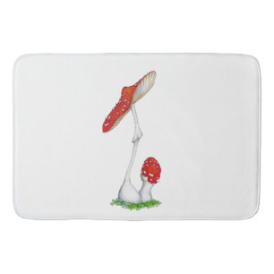 Amanita muscaria bath mat