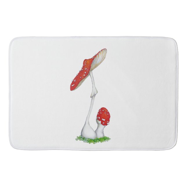 Amanita muscaria bath mat (Front)