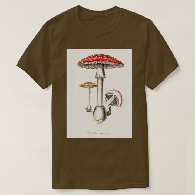Amanita muscaria illustration from Medical Botany  T-Shirt (Design Front)