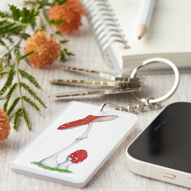 Amanita muscaria key ring (Front Right)