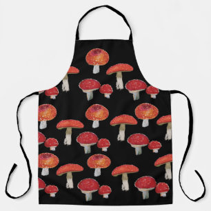 Amanita Muscaria, Mushrooms Pattern Apron