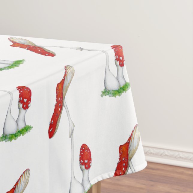 Amanita muscaria tablecloth (In Situ)