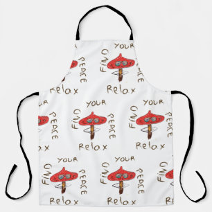 Amanita Mushroom Art Apron