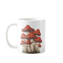 Amanita Mushroom Cluster - Retro Cottagecore Tea /
