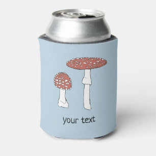 Amanita Mushrooms Fun Fungi CUSTOMIZE IT  Can Cooler