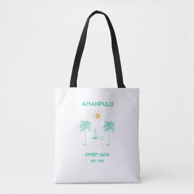 Amanpulo Luxury Coastal Resort Tote Bag (Front)
