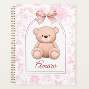 Amara Custom Pink Teddy Bear Nursery Design Planner