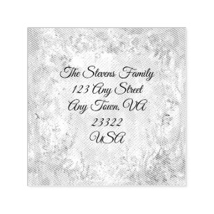 Amara Customisable Return Address Label Self-inking Stamp