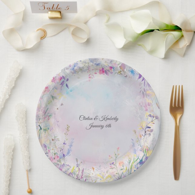 Amara Paper & Party Plates & Bowls - Customisable (Wedding)