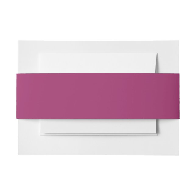  Amarant (M&P) (solid colour)  Invitation Belly Band (Front Example)