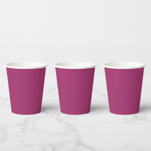 Amarant (M&P) (solid colour) Paper Cups