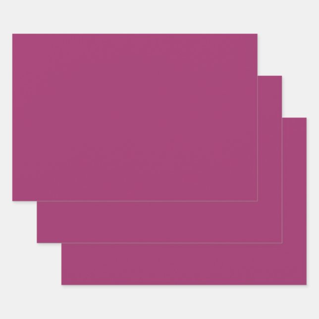  Amarant (M&P) (solid colour)  Wrapping Paper Sheet (Set)
