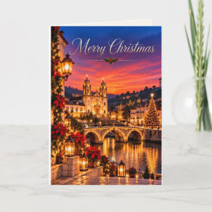 Amarante Portugal Merry Christmas Design 02 Holiday Card