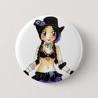 Amaranth 6 Cm Round Badge