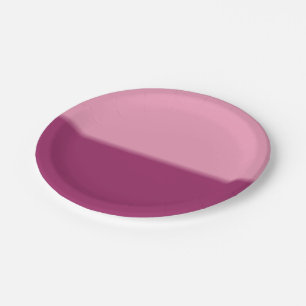 Amaranth Pink and Amaranth Purple Paper Plate