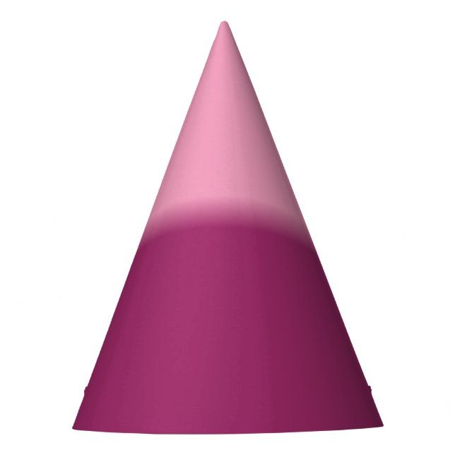 Amaranth Pink and Amaranth Purple Party Hat (Front)