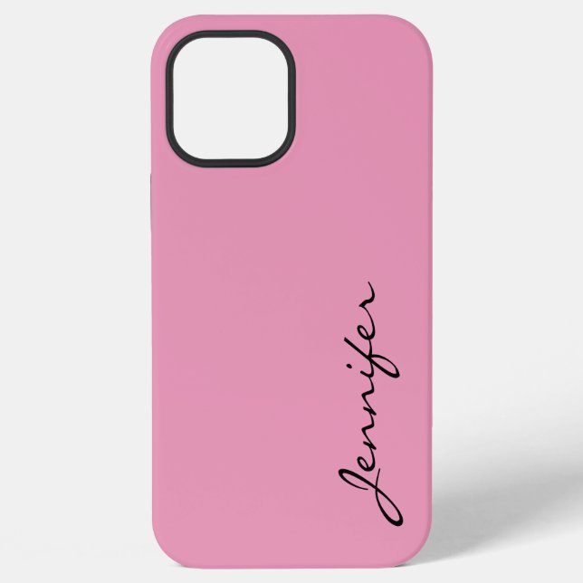 Amaranth pink colour background iPhone case (Back)