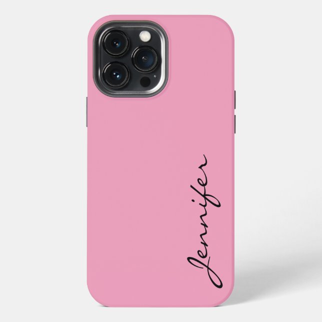 Amaranth pink colour background iPhone case (Back)