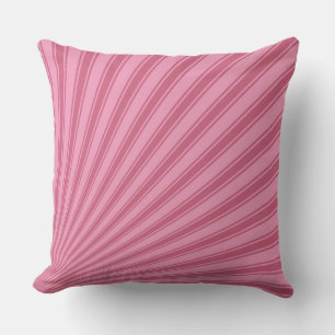 Amaranth pink Colour Stripe Funky Pattern Cushion