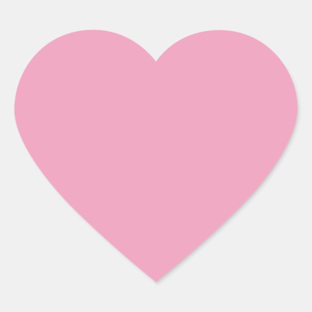  Amaranth Pink (solid colour)  Heart Sticker (Front)