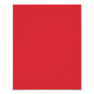 Amaranth red (solid color)  photo print