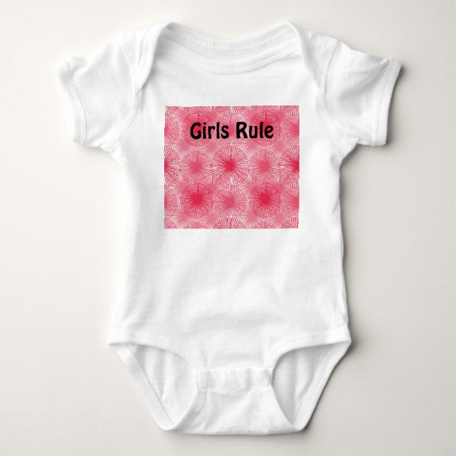 Amaranth Stars Baby Bodysuit (Front)