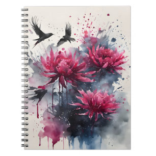 Amaranth - Watercolor flowers Notebook