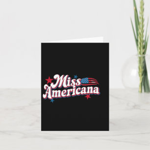 Amare Box America 4th Of July Miss Americana Retro Card